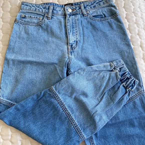 Two tone Denim Joggers - Picture 4 of 5